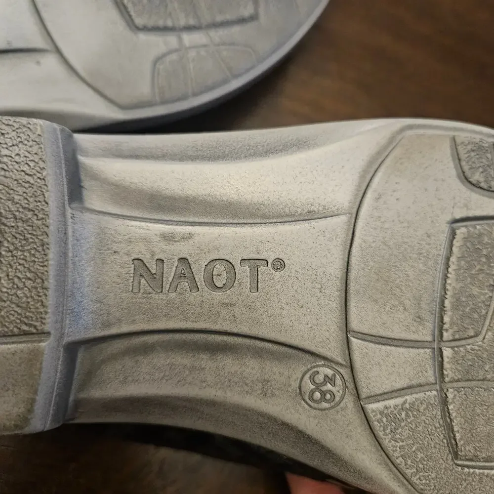 NAOT Lodos Slide Mule Women's Size 38/‎ US 7-7.5 Mixed Metallic Leather Slip On